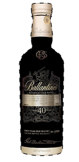 GBS BALLANTINE'S AGED 40 YEARS FORTY YEAR OLD BLEND LIMITED BOTTLE RELEASE NO. 1/100 GEO. BALLANTINE trademark