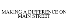 MAKING A DIFFERENCE ON MAIN STREET trademark