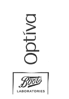 OPTIVA BOOTS LABORATORIES trademark