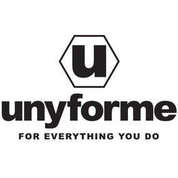 U UNYFORME FOR EVERYTHING YOU DO trademark