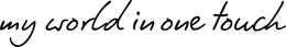 MY WORLD IN ONE TOUCH trademark