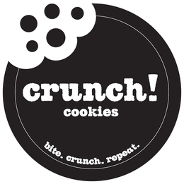 CRUNCH! COOKIES BITE. CRUNCH. REPEAT. trademark