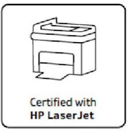 CERTIFIED WITH HP LASERJET trademark