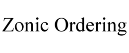 ZONIC ORDERING trademark