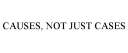 CAUSES, NOT JUST CASES trademark