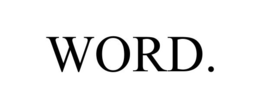 WORD. trademark