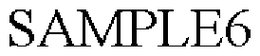 SAMPLE6 trademark