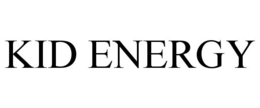 KID ENERGY trademark