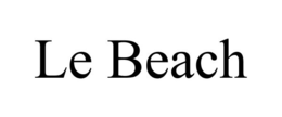 LE BEACH trademark
