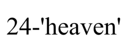24-'HEAVEN' trademark