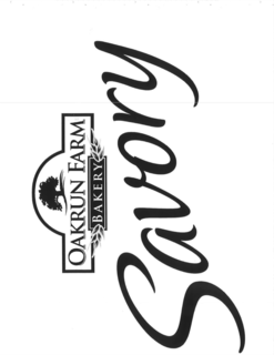 OAKRUN FARM BAKERY SAVORY trademark