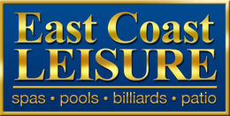 EAST COAST LEISURE SPAS · POOLS · BILLIARDS · PATIO trademark