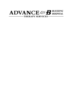 ADVANCE & B BLESSING HOSPITAL THERAPY SERVICES trademark