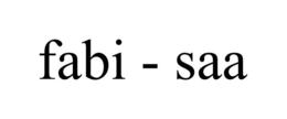 FABI - SAA trademark