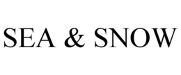 SEA & SNOW trademark