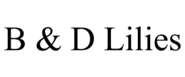 B & D LILIES trademark