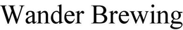 WANDER BREWING trademark