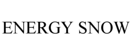 ENERGY SNOW trademark