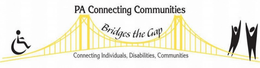 PA CONNECTING COMMUNITIES BRIDGES THE GAP CONNECTING INDIVIDUALS, DISABILITIES, COMMUNITIES trademark