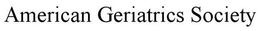 AMERICAN GERIATRICS SOCIETY trademark