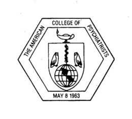 THE AMERICAN COLLEGE OF PSYCHIATRISTS MAY 8 1963 trademark