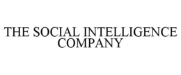 THE SOCIAL INTELLIGENCE COMPANY trademark