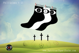 SSS SPIRITUAL SPORTS SOCKS PHILLIPIANS 4:13 WWW.SPIRITUALSPORTSOCKS.COM C&T 413 LLC trademark