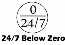 24/7 BELOW ZERO 0 24/7 trademark