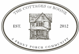 THE COTTAGES OF BOONE A FRONT PORCH COMMUNITY EST. 2012 trademark