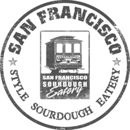 SAN FRANCISCO STYLE SOURDOUGH EATERY SAN FRANCISCO STYLE SOURDOUGH EATERY ESTABLISHED IN 1999 trademark