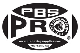 PBS PRO PRO BOXING SUPPLIES U.S.A WWW.PROBOXINGSUPPLIES.COM PROFESSIONAL trademark