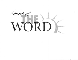 CHURCH OF THE WORD trademark
