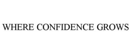 WHERE CONFIDENCE GROWS trademark