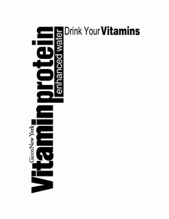 GICCO NEW YORK VITAMIN PROTEIN ENHANCED WATER DRINK YOUR VITAMINS trademark