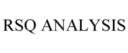 RSQ ANALYSIS trademark