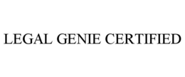 LEGAL GENIE CERTIFIED trademark