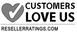 CUSTOMERS LOVE US RESELLERRATINGS.COM trademark