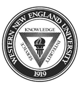 WESTERN NEW ENGLAND UNIVERSITY 1919 SERVICE KNOWLEDGE INTEGRITY trademark