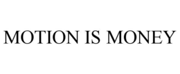 MOTION IS MONEY trademark