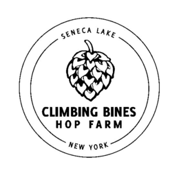 CLIMBING BINES HOP FARM SENECA LAKE NEWYORK trademark