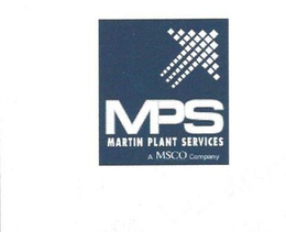 MPS MARTIN PLANT SERVICES A MSCO COMPANY trademark