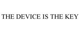 THE DEVICE IS THE KEY trademark