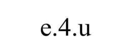 E.4.U trademark