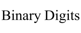 BINARY DIGITS trademark