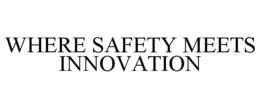 WHERE SAFETY MEETS INNOVATION trademark