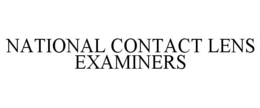 NATIONAL CONTACT LENS EXAMINERS trademark