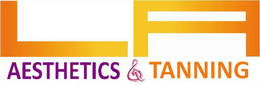 LA AESTHETICS & TANNING trademark