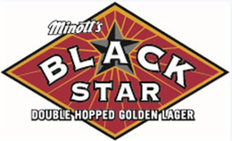 MINOTT'S BLACK STAR DOUBLE HOPPED GOLDEN LAGER trademark
