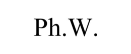 PH.W. trademark