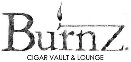 BURNZ. CIGAR VAULT & LOUNGE trademark